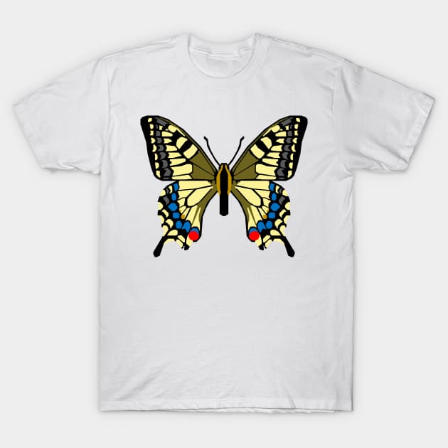 Old World Swallowtail Butterfly T-Shirt by inotyler